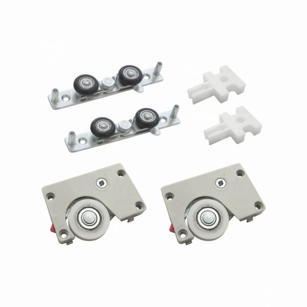 Sistema para Porta de Correr DUO 13 - Kit para 1 Porta cinza social 008